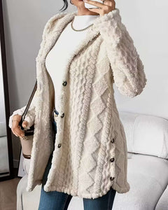VANESSA | COZY TEXTURED HOODED JACKET
