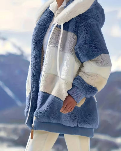 LUNA | COZY HOODED TEDDY JACKET