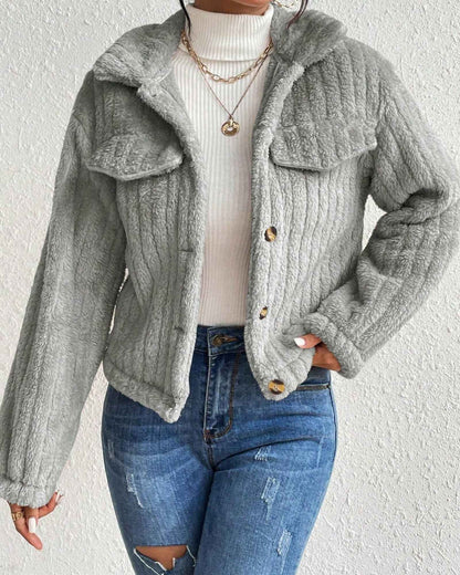 ARIELLE | COZY PLUSH BUTTON JACKET