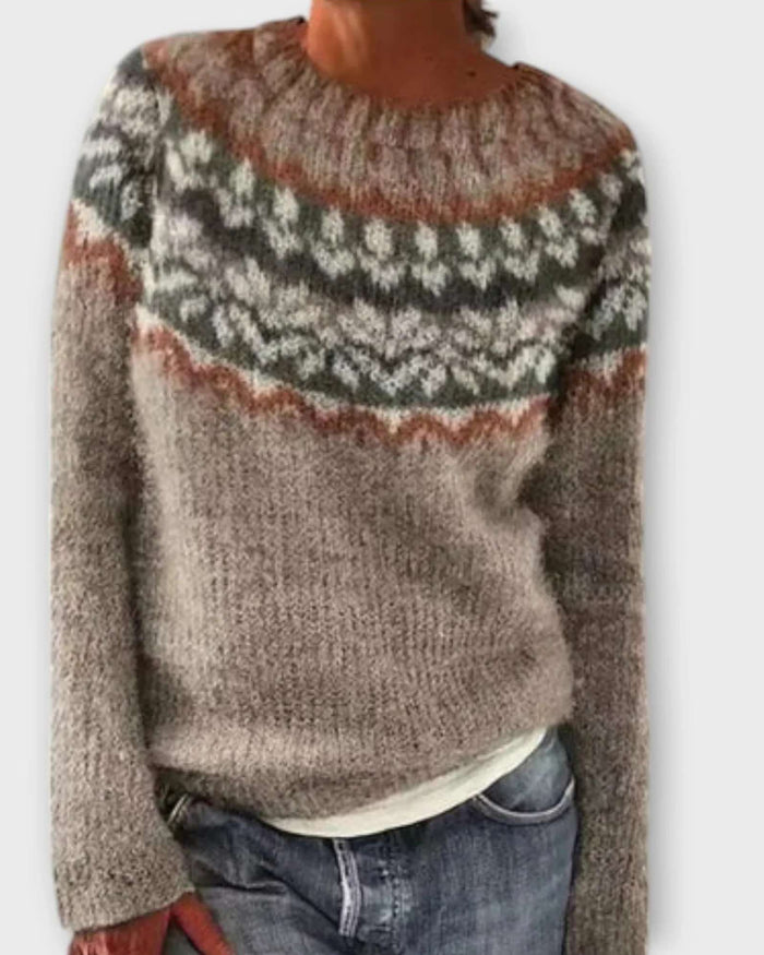 RHEA | NORDIC KNIT SWEATER
