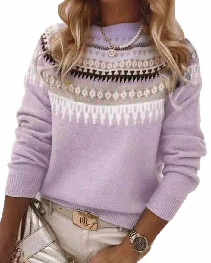 LUCIA | ELEGANT NORDIC KNIT SWEATER