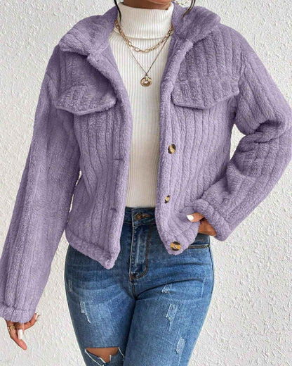 ARIELLE | COZY PLUSH BUTTON JACKET