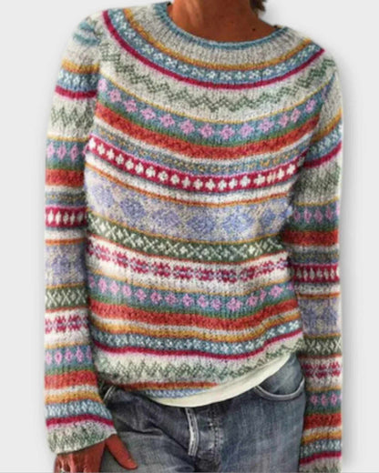 RHEA | NORDIC KNIT SWEATER