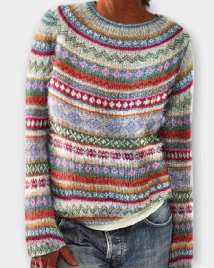 RHEA | NORDIC KNIT SWEATER