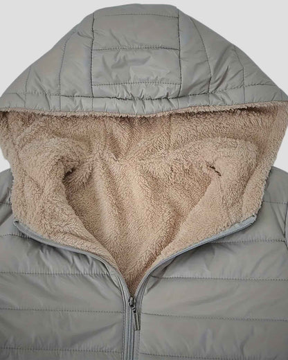 Eliza | Fleece Lined Long Puffer Jacket