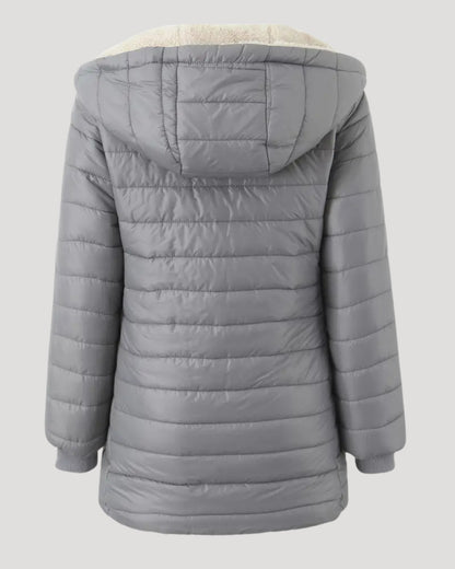 Eliza | Fleece Lined Long Puffer Jacket