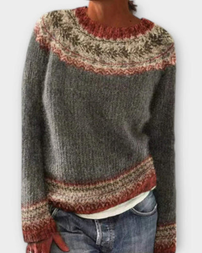 RHEA | NORDIC KNIT SWEATER
