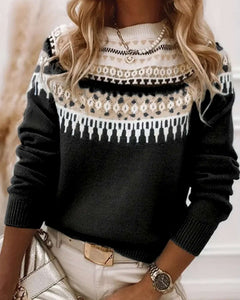LUCIA | ELEGANT NORDIC KNIT SWEATER
