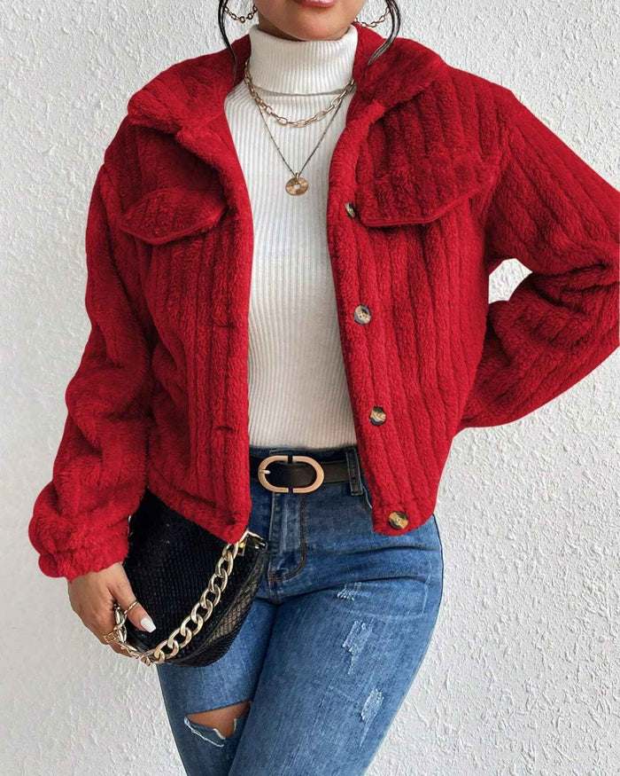 ARIELLE | COZY PLUSH BUTTON JACKET