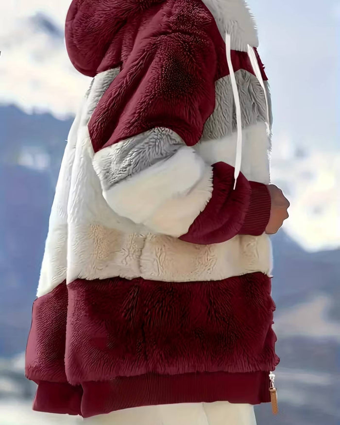 LUNA | COZY HOODED TEDDY JACKET