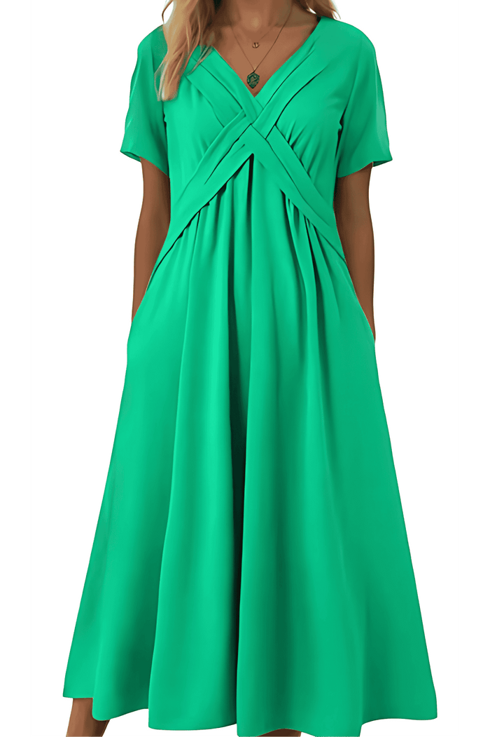 Luna – Elegant V-Neck Dress