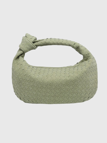 Celeste | Knotted Braided Medium Suede Bag