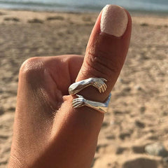 REGINA™ - Silver Adjustable Hug Ring