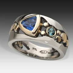 KIARA™ - Vintage Blue Crystal Ring