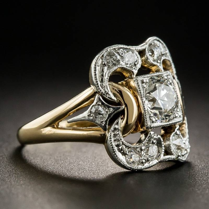 SINTA™ - Vintage Zirconia Gold Ring