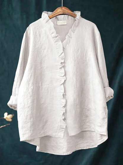 Noelle – Ruffled Relaxed Shirt
