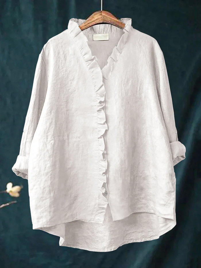 Noelle – Ruffled Relaxed Shirt