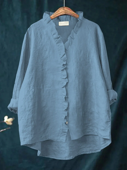 Noelle – Ruffled Relaxed Shirt