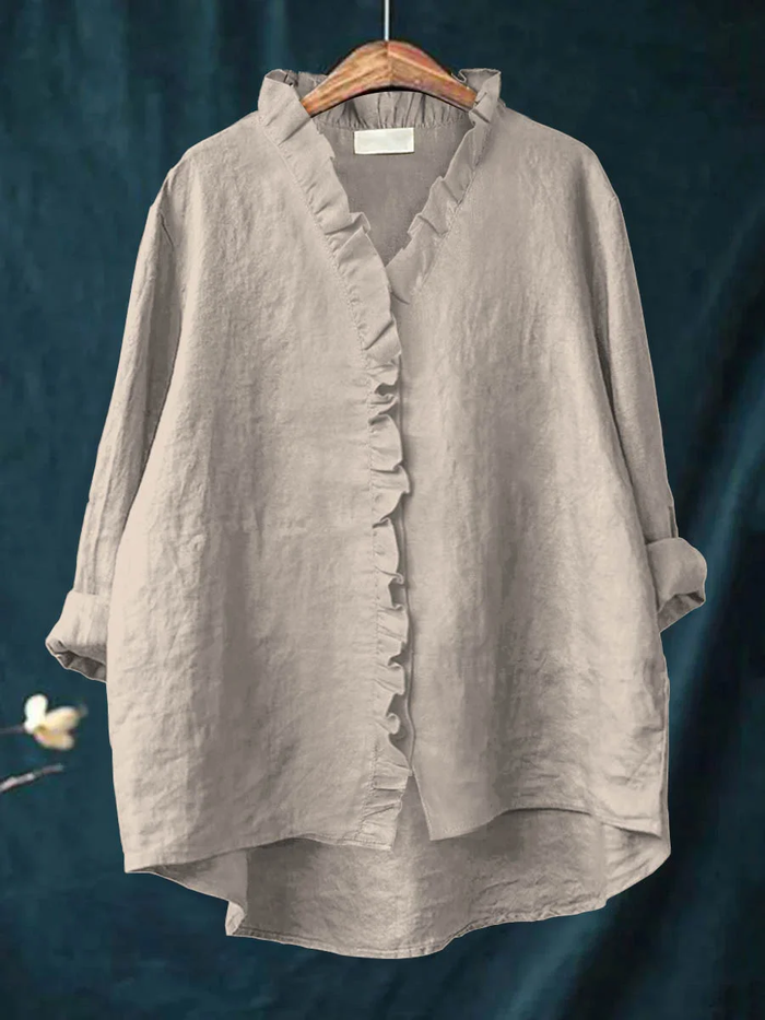 Noelle – Ruffled Relaxed Shirt