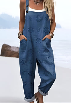 Indigo Relief Dungarees