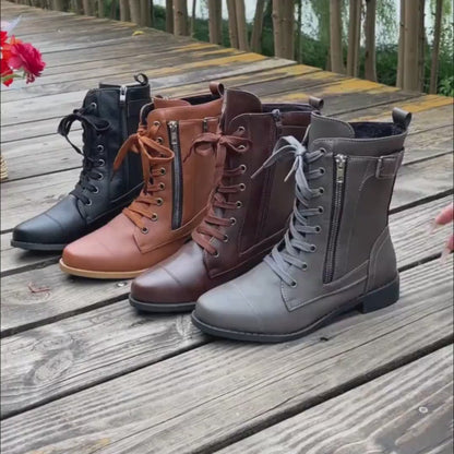 MARLENE | Everyday Lace-Up Boots